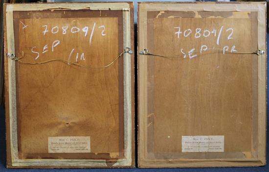 § Hans Hansen (1853-1947) Flower market, Oran 14.75 x 10.25in.